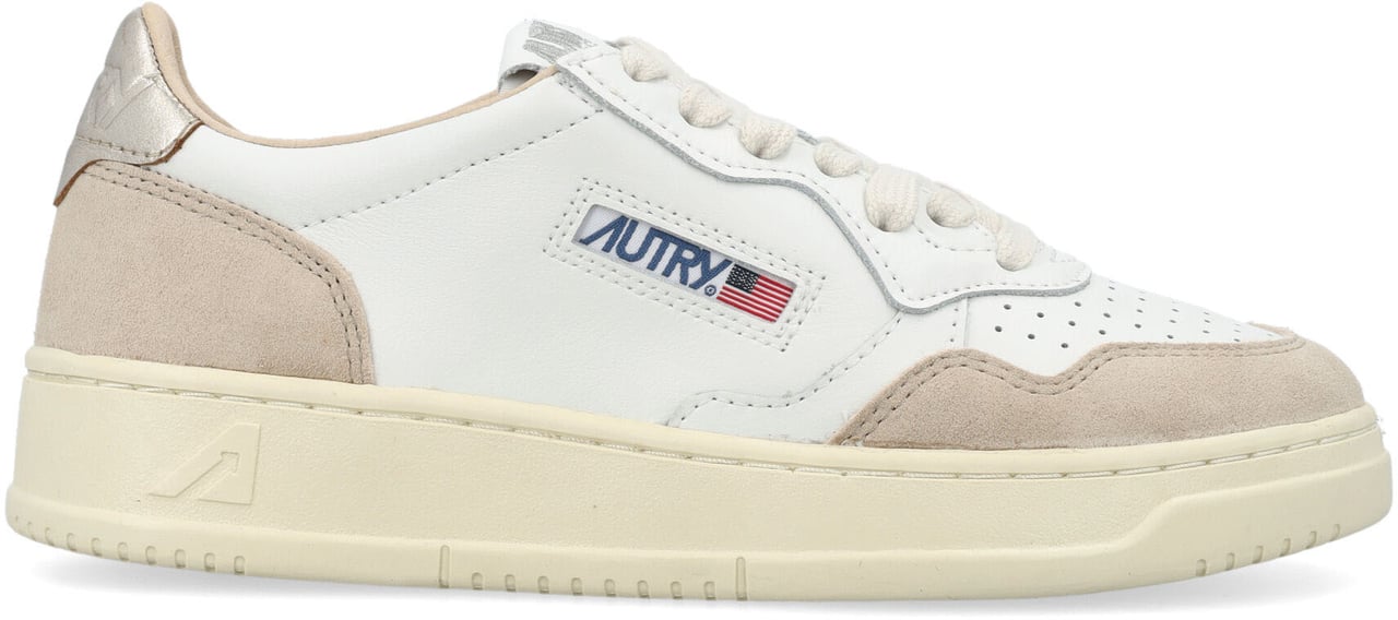 Autry Medalist Low Wht Gold Wit