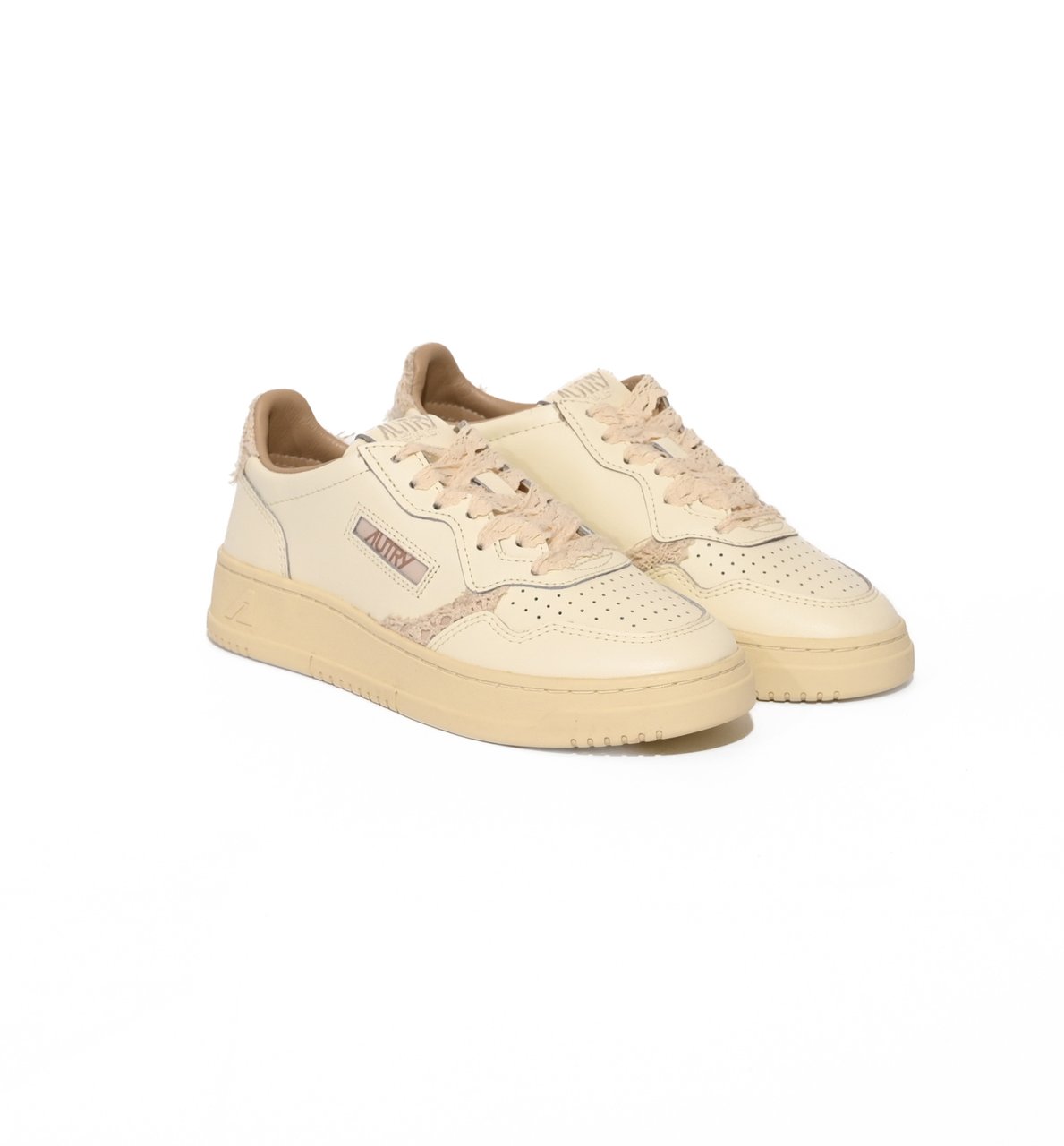 Autry Sneakers Lea/Macrame Mrsh/Ecru Wit