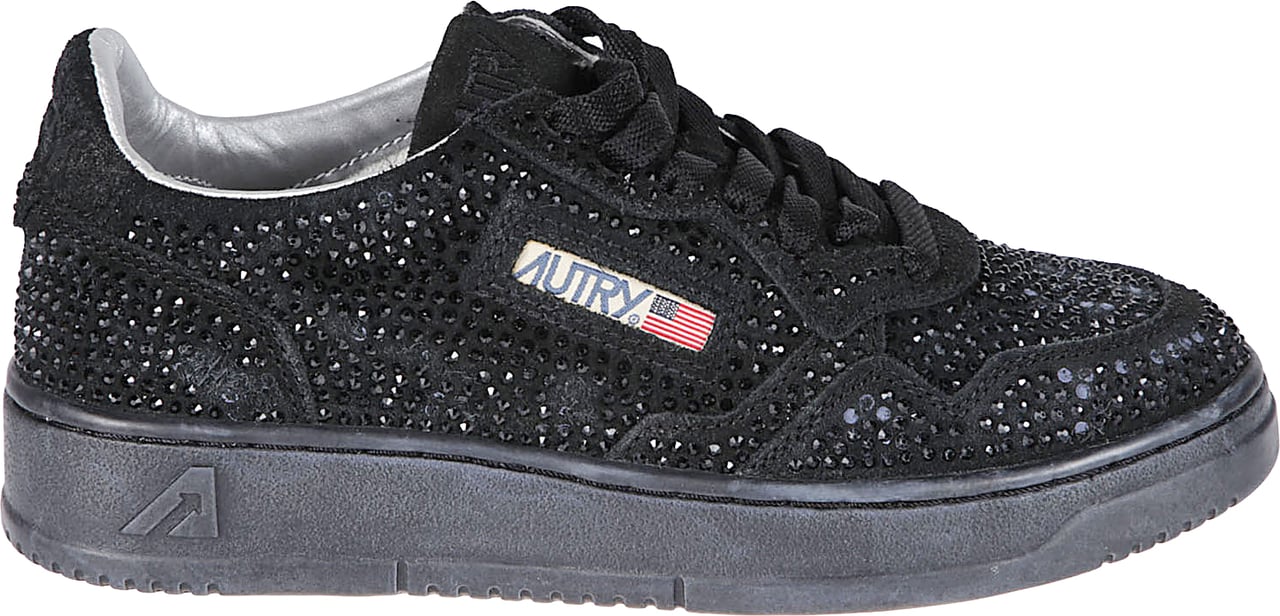Autry Rose` Collection Medalist Low Sneakers Black Zwart