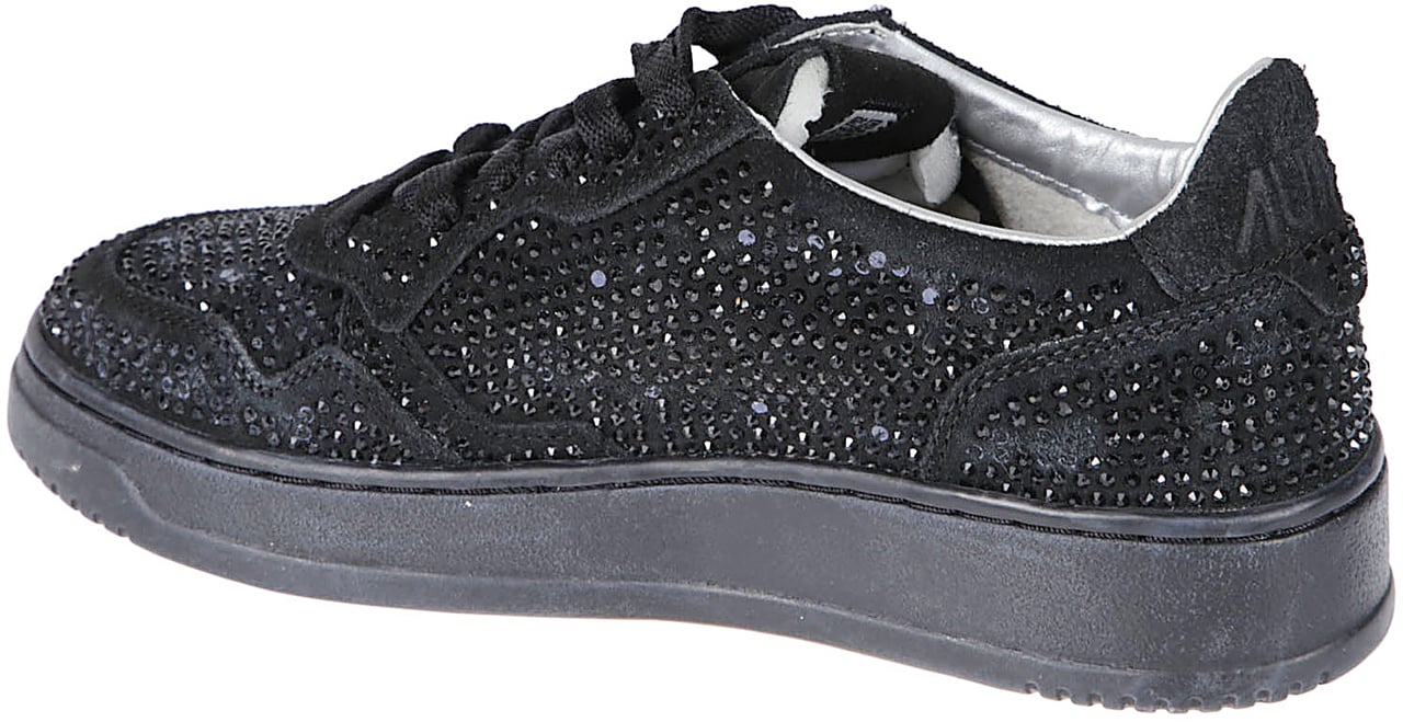 Autry Rose` Collection Medalist Low Sneakers Black Zwart