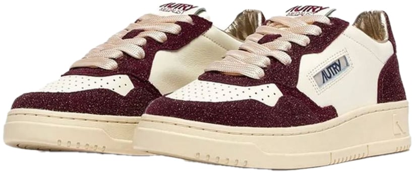Autry Sneakers Whiteburgundy Rood