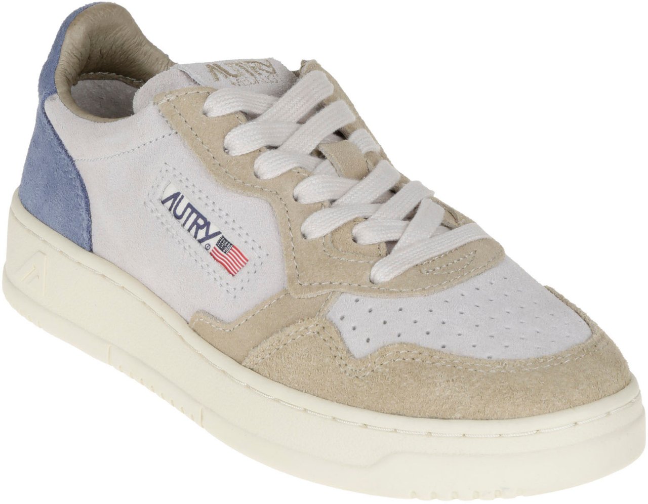 Autry Flat Shoes Light Blue Wit