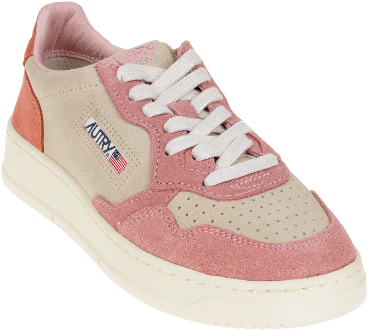 Autry Flat Shoes Rosa/Beige/Rosa Sc Roze