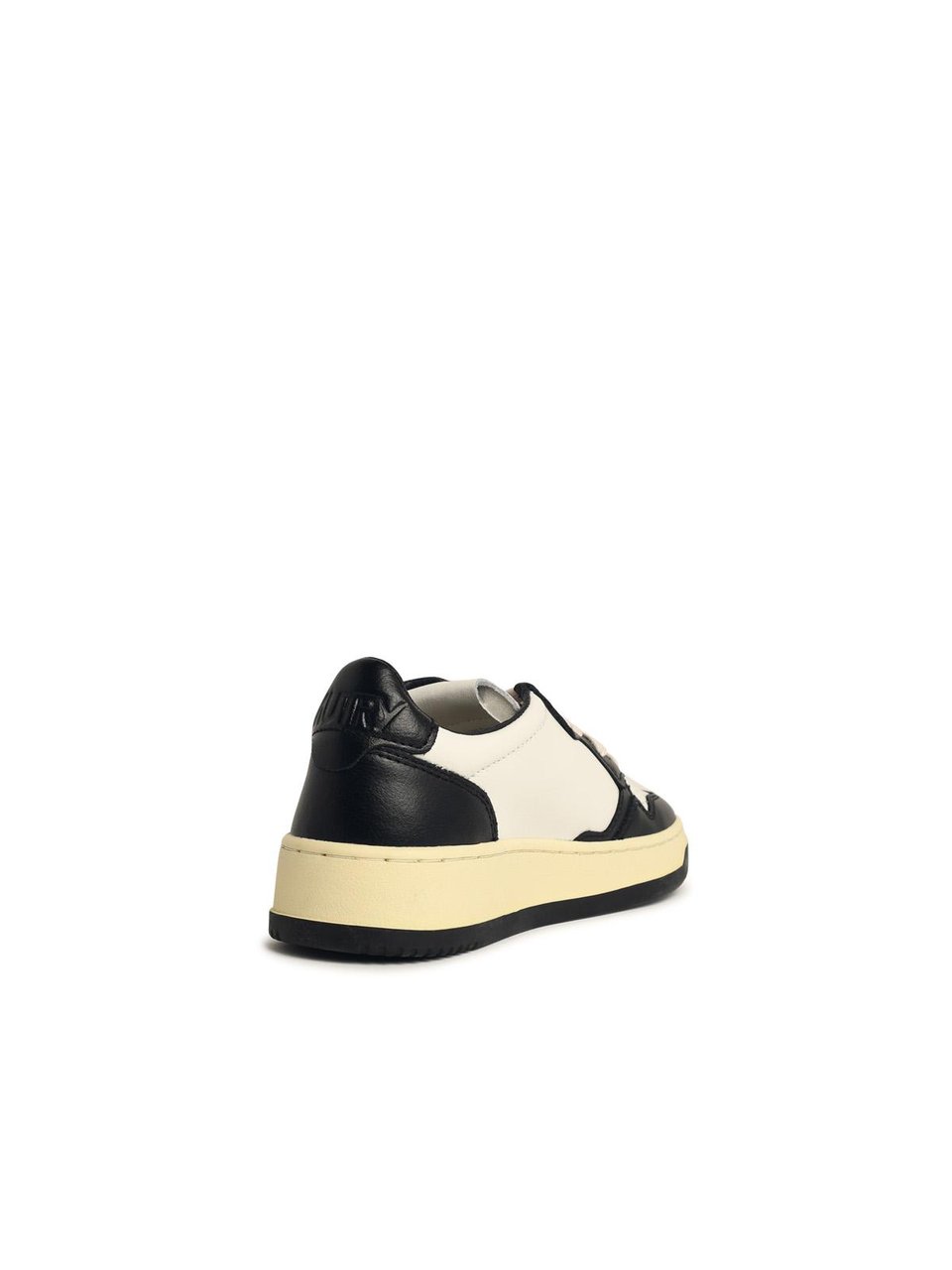 Autry Black And White Leather Medalist Sneakers Neutraal