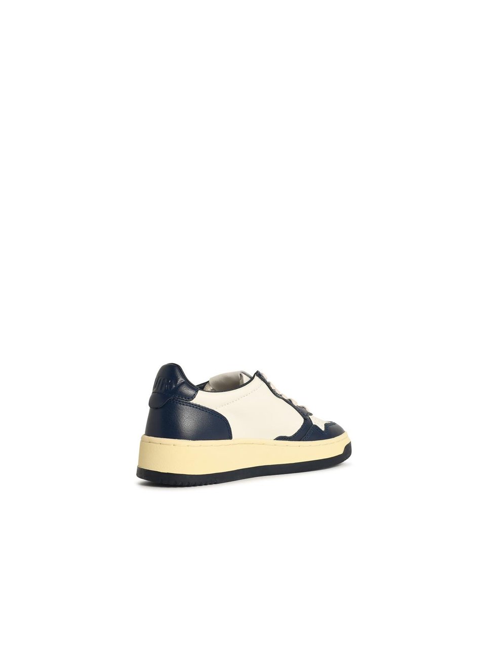Autry 'Medalist Low' White And Blue Leather Sneakers Neutraal
