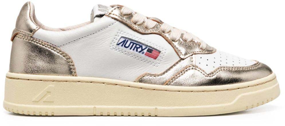 Autry Sneakers Whiteplatinum Zilver