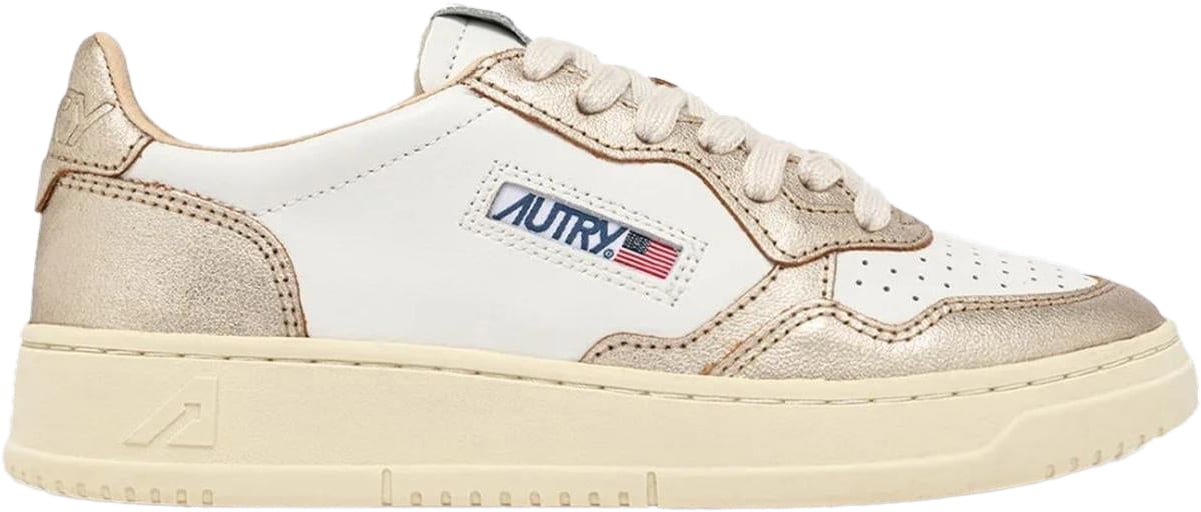 Autry Dames Medalist Low Sneaker Metallic Metallic