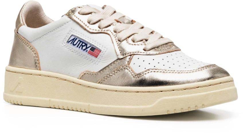 Autry Sneakers Whiteplatinum Zilver