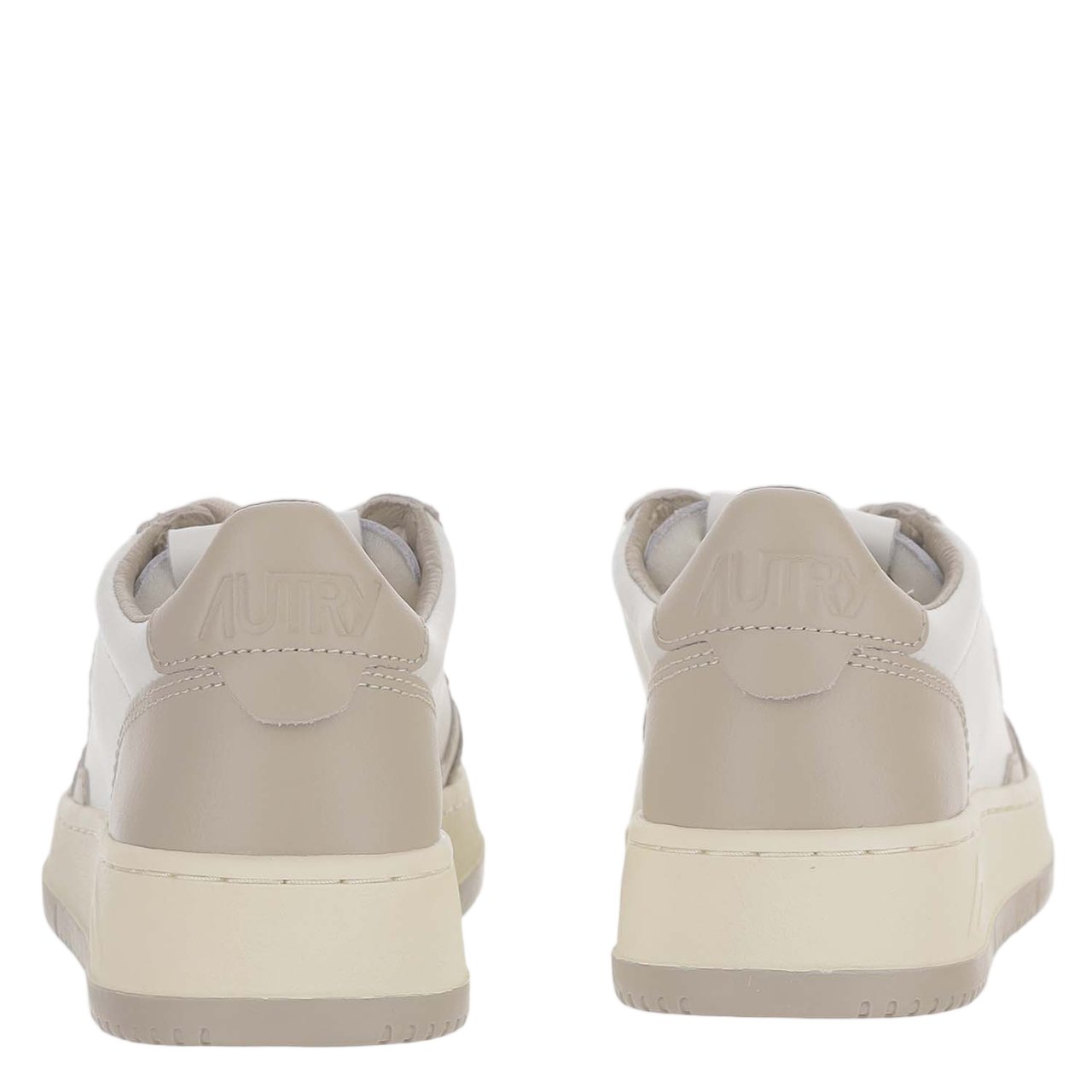 Autry Medalist Color-Block Panel Leather Sneakers Grijs