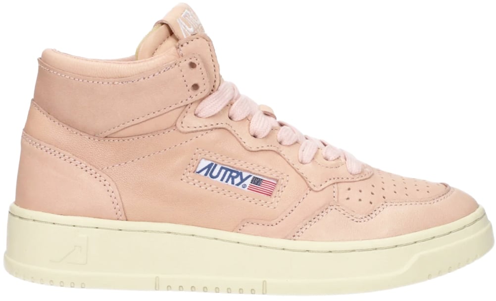Autry Medalist 01 Mid Sneakers Roze