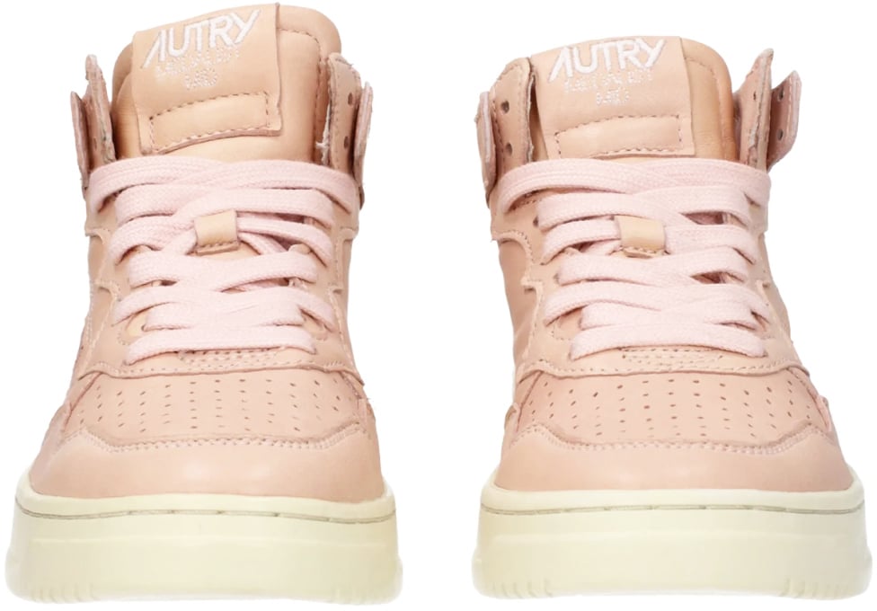 Autry Medalist 01 Mid Sneakers Roze