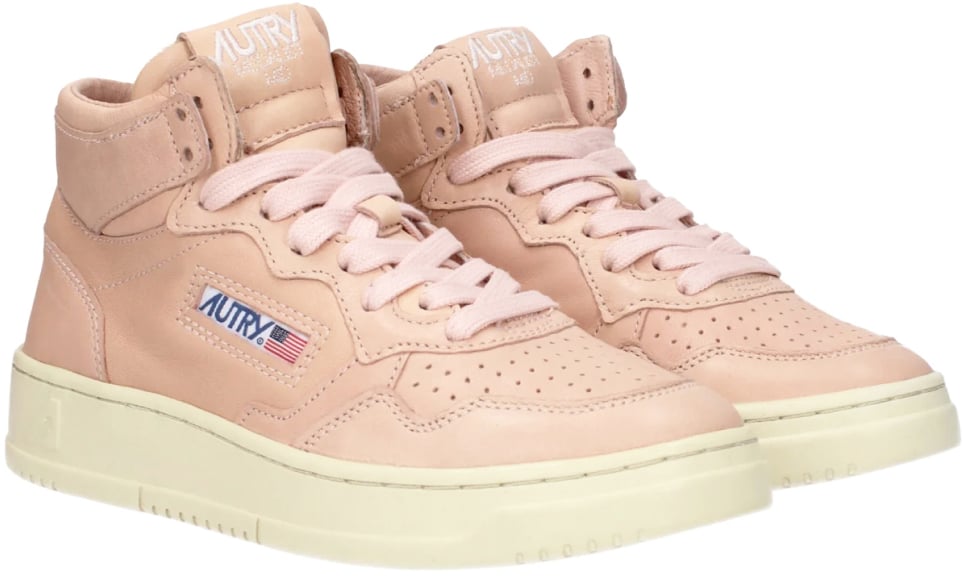 Autry Medalist 01 Mid Sneakers Roze