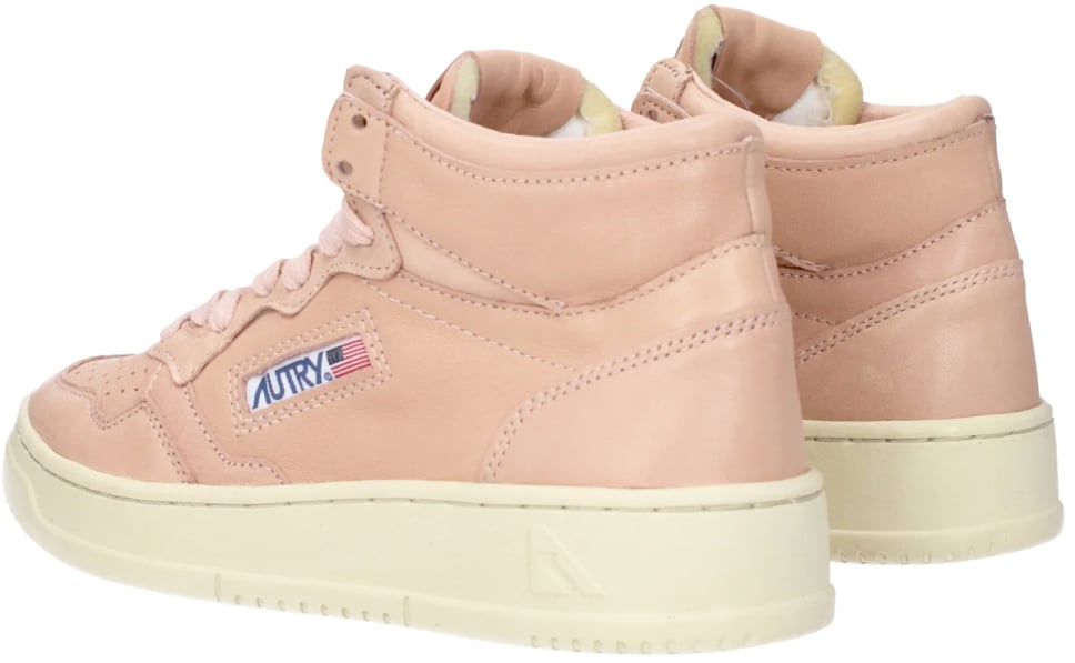 Autry Medalist 01 Mid Sneakers Roze