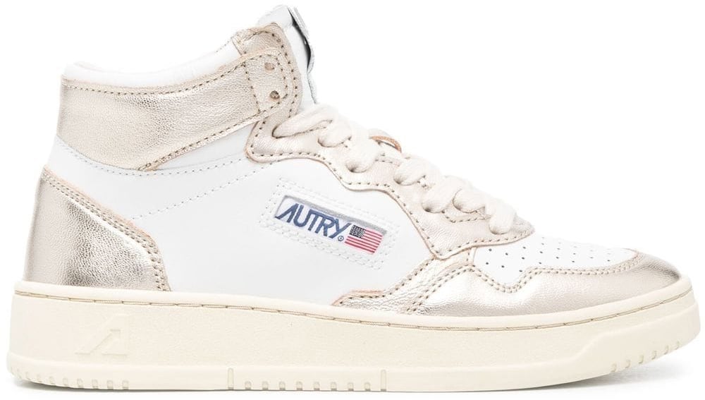 Autry Sneakers Whiteplatinum Zilver