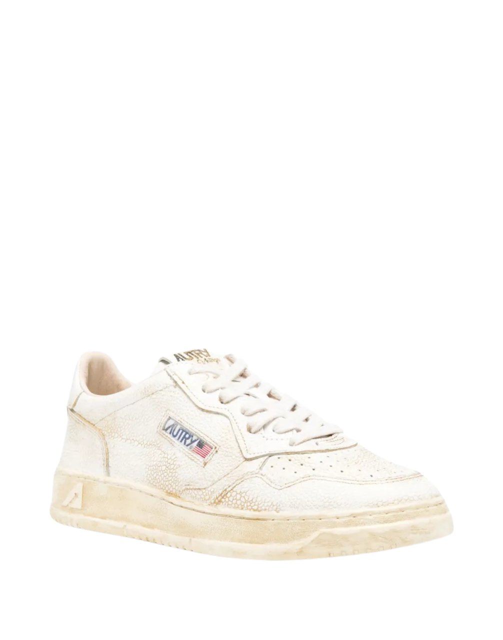 Autry Super Vintage Low Men’s White/Platinum Sneakers Wit