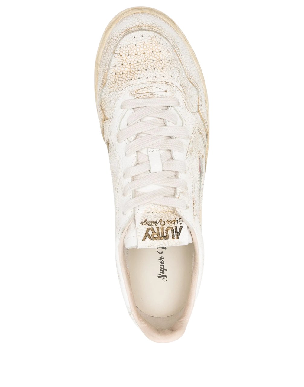 Autry Super Vintage Low Men’s White/Platinum Sneakers Wit