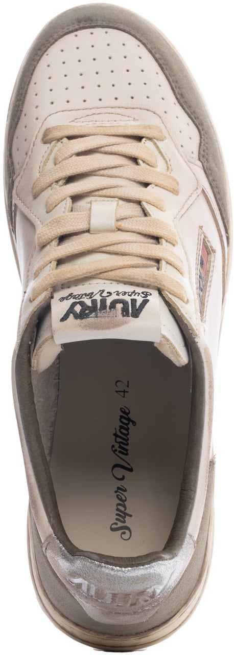 Autry Sneakers Leatsuede Lizardsilv Divers