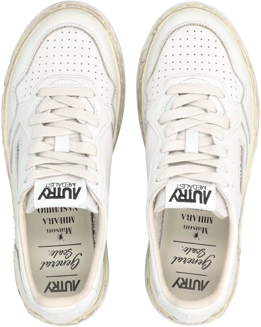 Autry Sup Vint Low Mihara Yasuhiro Bianco Wit