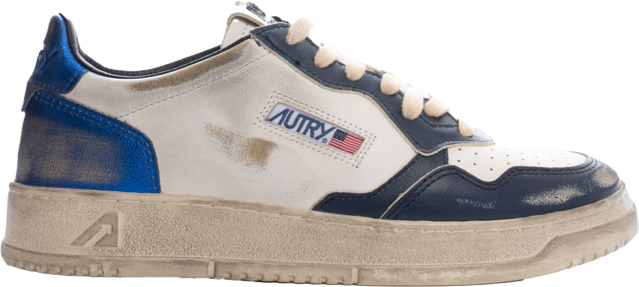 Autry Sneakers Leatleatwhtblspblue Wit