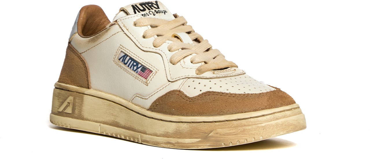 Autry Sneakers Medalist Low Super Vintage Cognac, Microchip Bruin