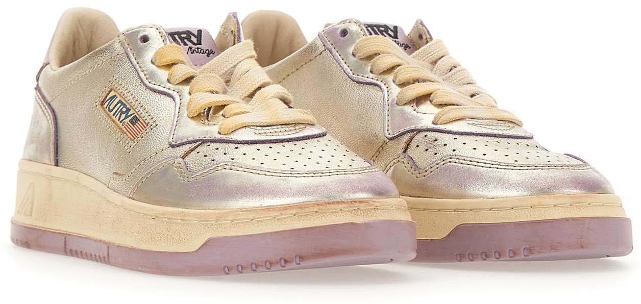 Autry Sneakers Golden Goud