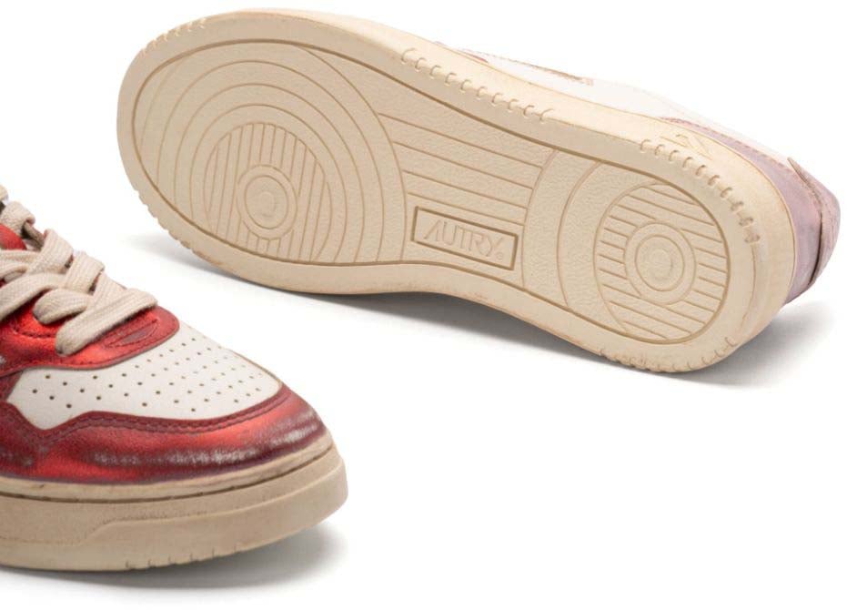 Autry Sneakers Metal Red Pink Roze