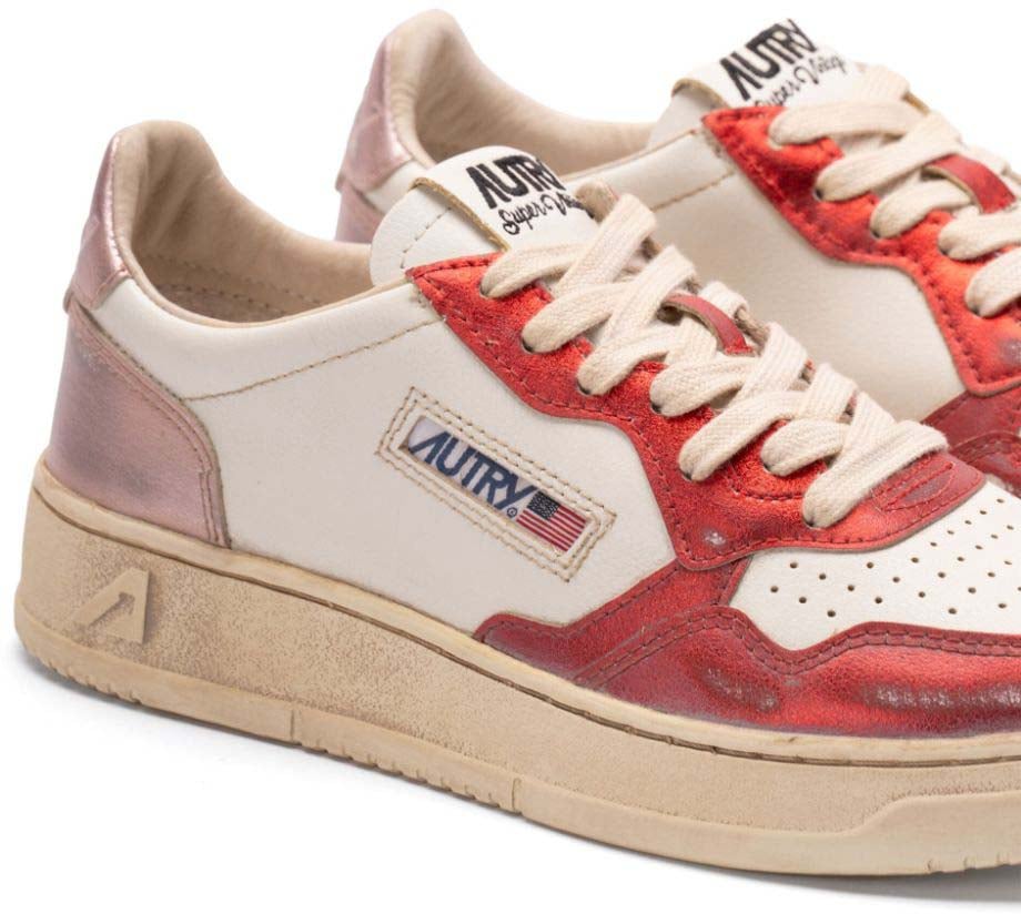 Autry Sneakers Metal Red Pink Roze