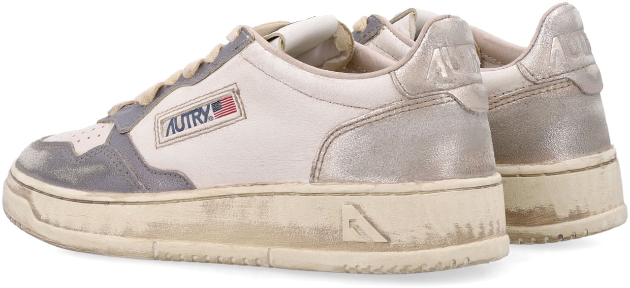 Autry Medalist Low White/Old Silver/Platinum Wit
