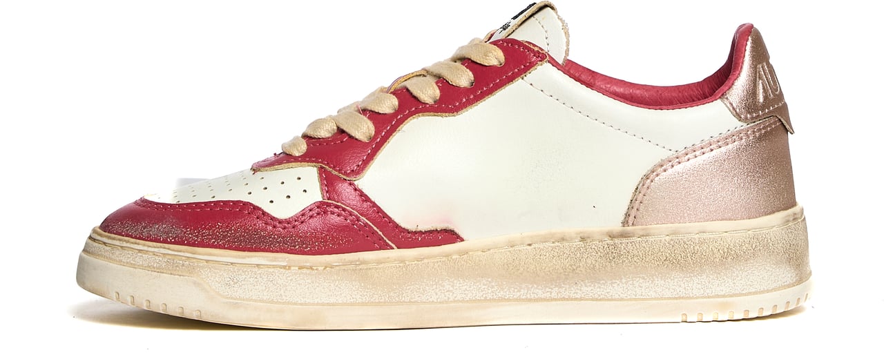 Autry Sneakers Medalist Low Super Vintage Bianco, Rose, Rame Wit