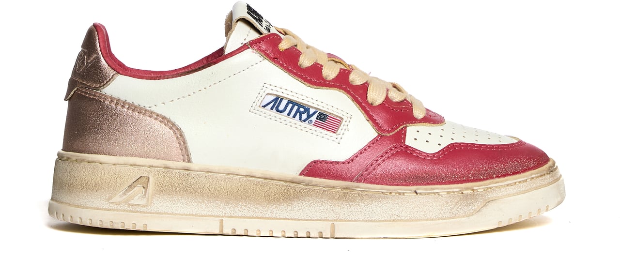 Autry Sneakers Medalist Low Super Vintage Bianco, Rose, Rame Wit