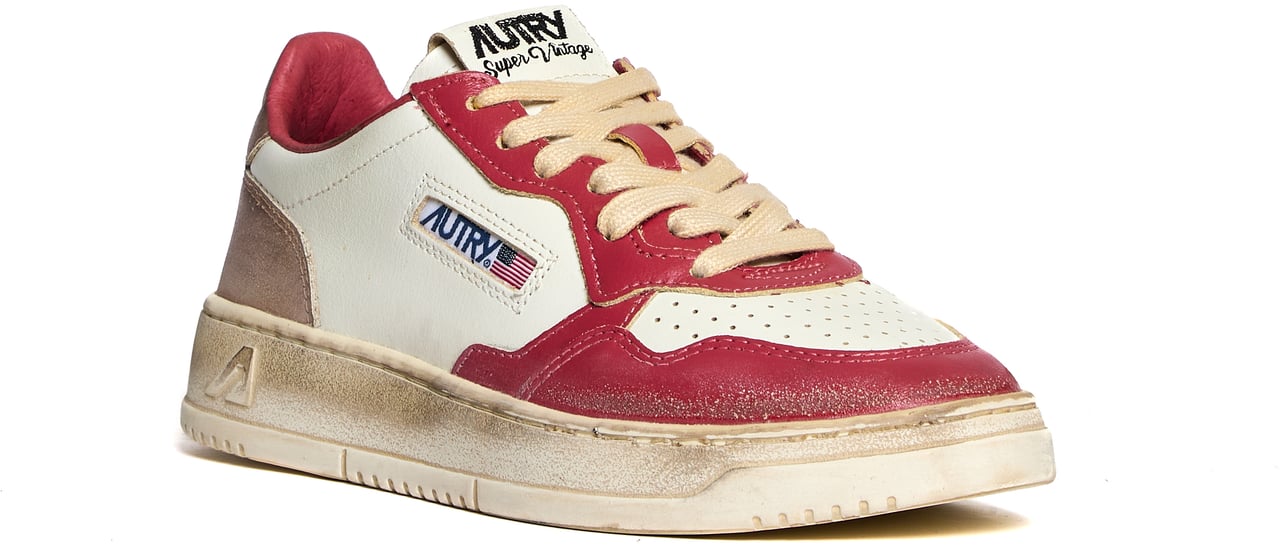 Autry Sneakers Medalist Low Super Vintage Bianco, Rose, Rame Wit