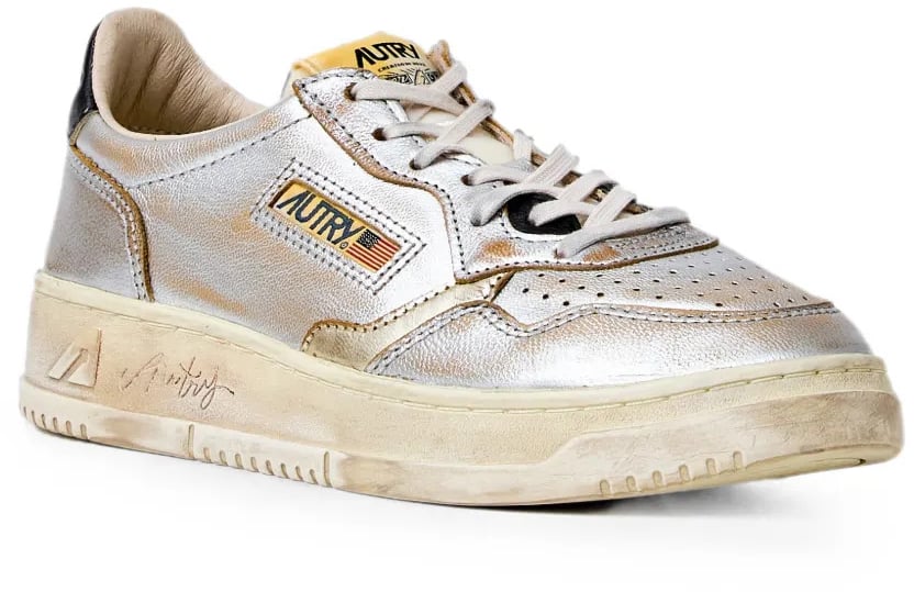 Autry Sneakers Silver/Black Zilver
