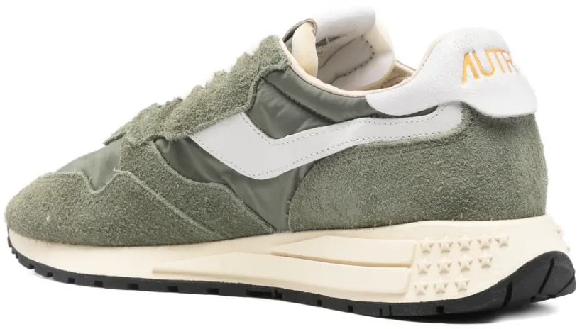 Autry baskets a empiecements en daim reelwind Groen