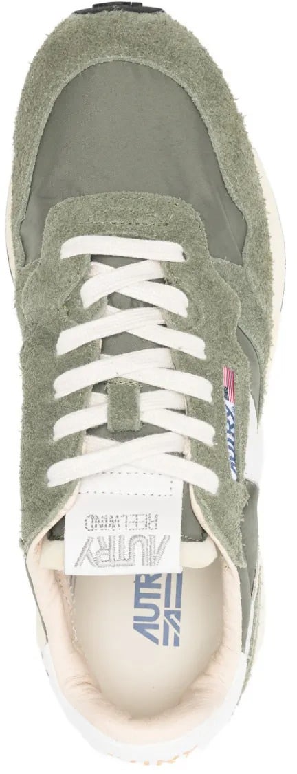 Autry baskets a empiecements en daim reelwind Groen