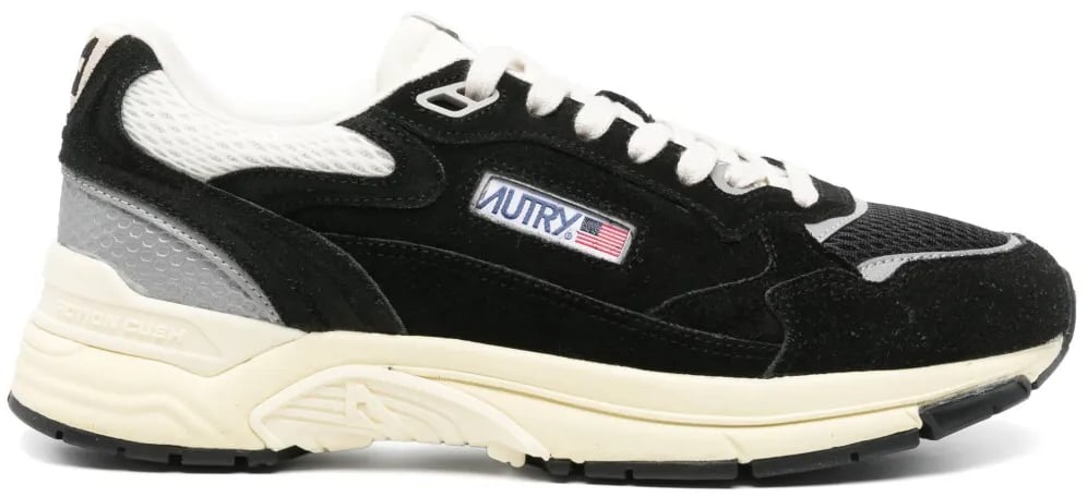 Autry baskets autry hyperway mesh daim noir homme Zwart