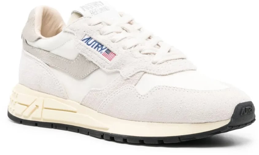 Autry baskets autry reelwind low nylon daim blanc femme Beige