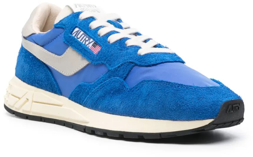 Autry baskets autry reelwind low nylon daim bleu homme 2 Blauw