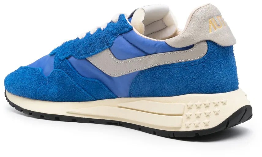 Autry baskets autry reelwind low nylon daim bleu homme 2 Blauw