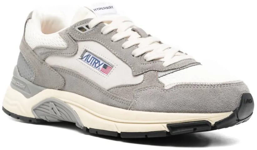 Autry baskets hyperway en mesh et daim gris autry Grijs