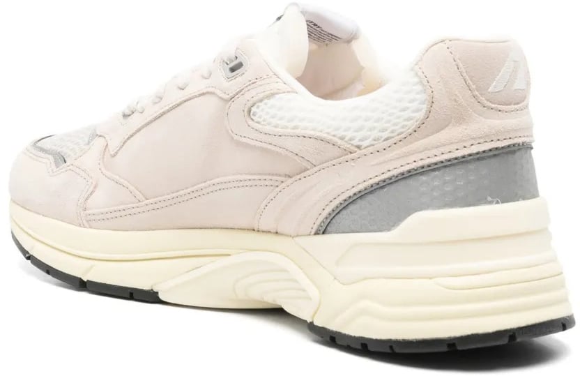 Autry baskets hyperway mesh daim blanc argent autry homme Beige