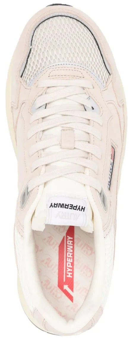 Autry baskets hyperway mesh daim blanc argent autry homme Beige