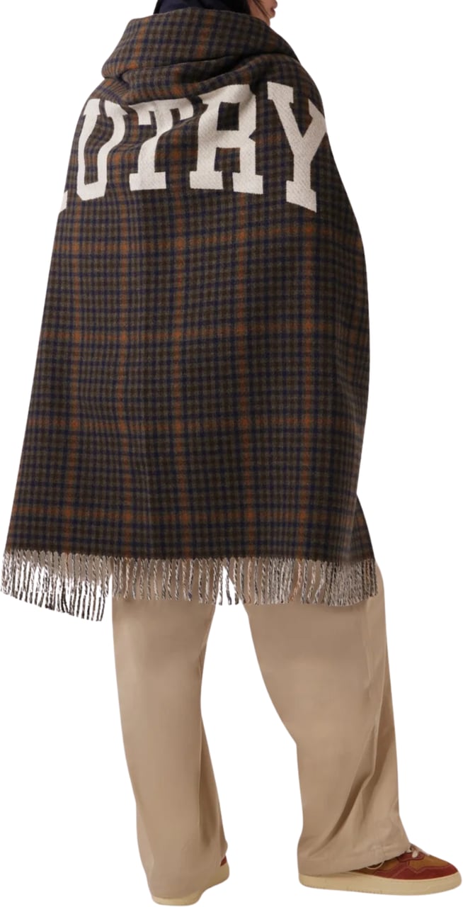 Autry Coperta Check Con Maxi Logo Unisex Divers