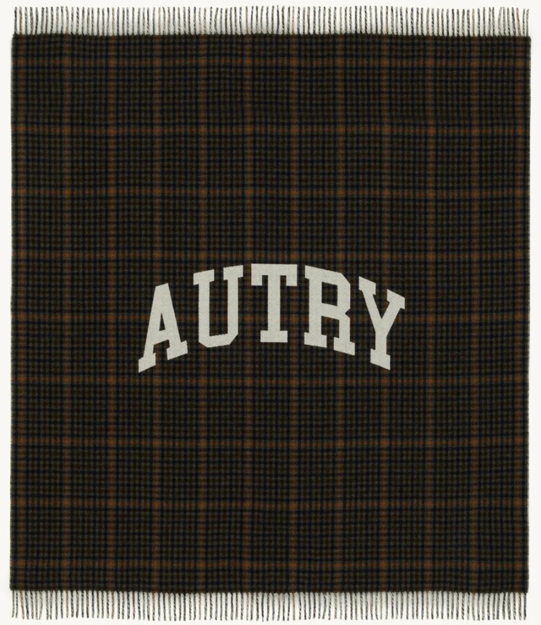 Autry Coperta Check Con Maxi Logo Unisex Divers