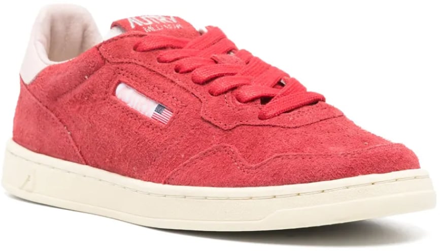 Autry Medalist Flat Low Sneakers Rood