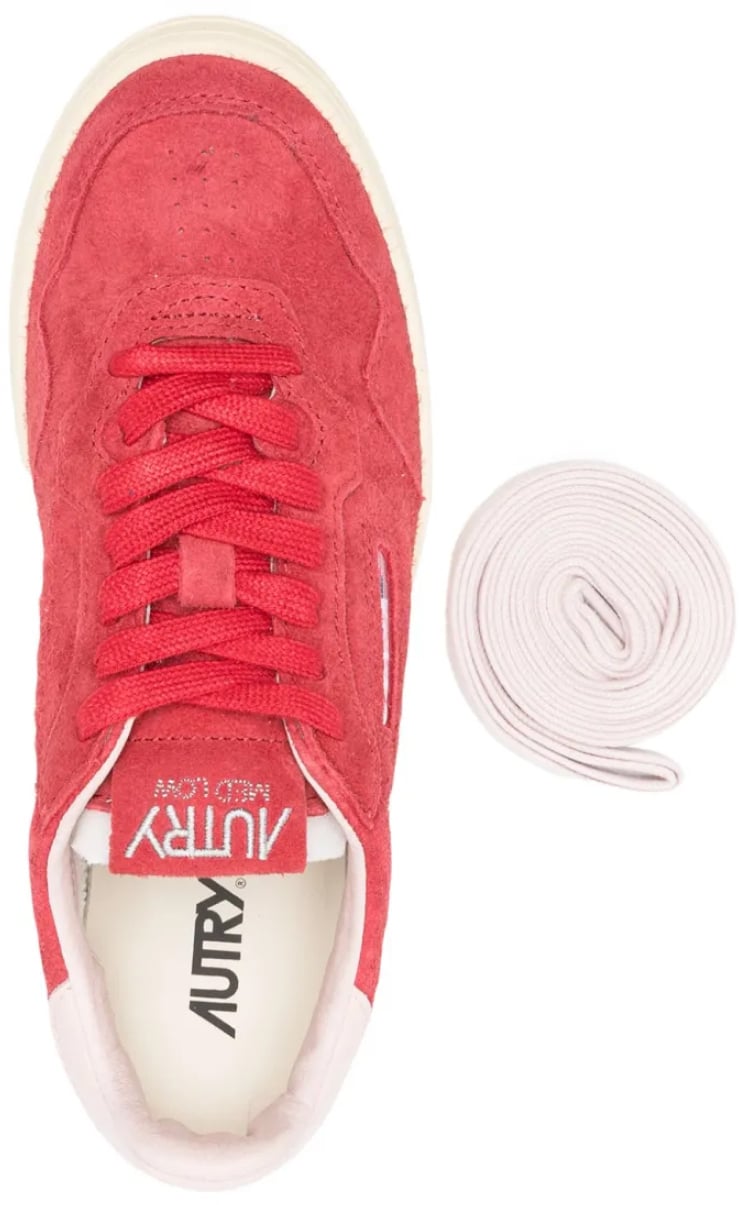 Autry Medalist Flat Low Sneakers Rood