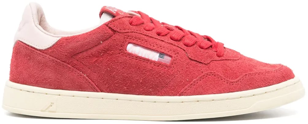 Autry Medalist Flat Low Sneakers Rood