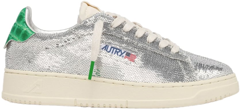 Autry Sneakers Silver Zilver