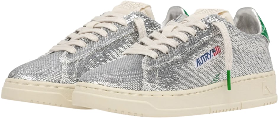 Autry Sneakers Silver Zilver