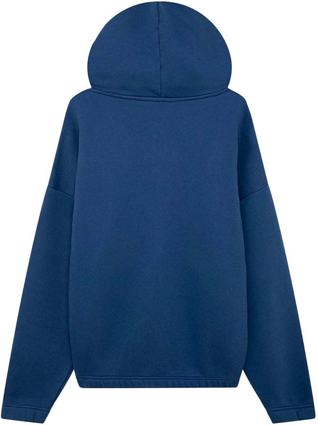 Autry sweat a capuche zippe avec logo ton sur ton 2 Blauw