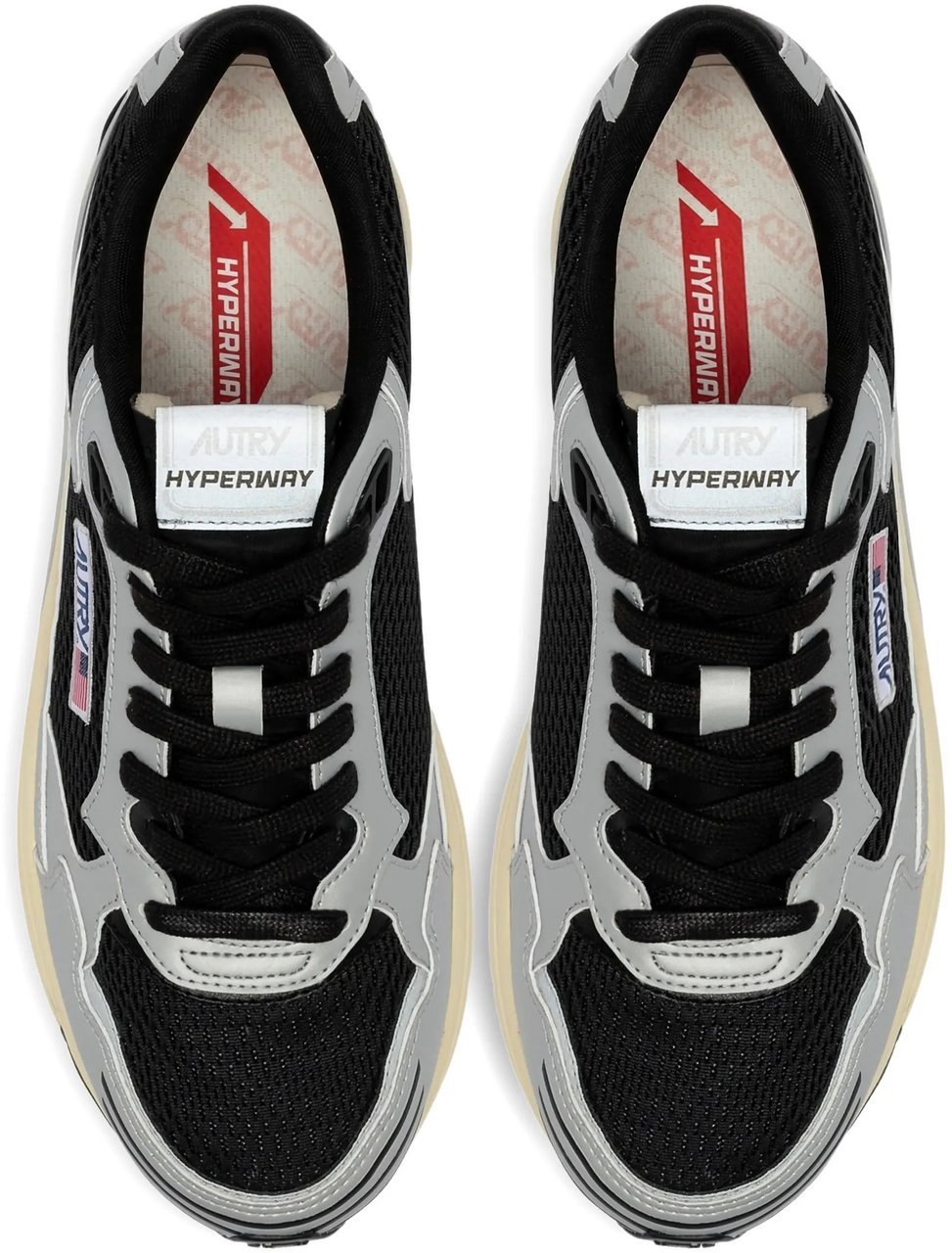 Autry Sneakers Silv/Blk Zwart